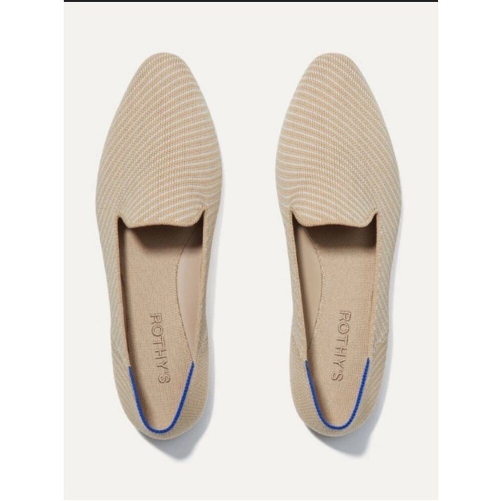 Rothy’s The Loafer Chai Twill Size 10 NIB Pointed Toe Slip On Flats